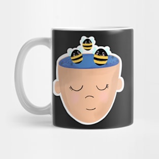 Bees in my head ADHD neurodivergent sticker Mug